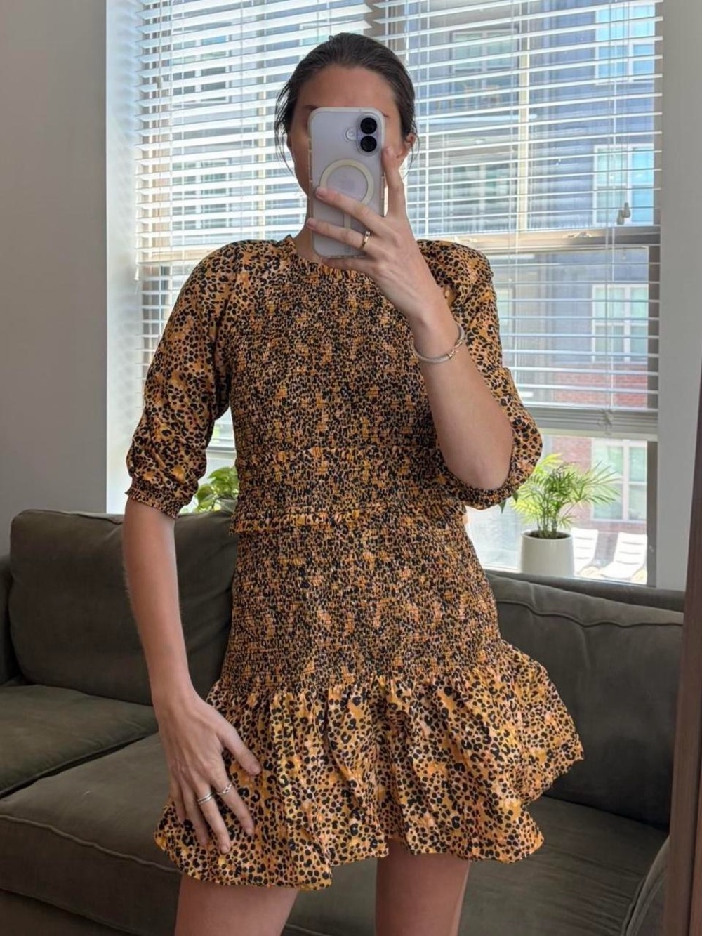 Saylor cheetah print mini dress